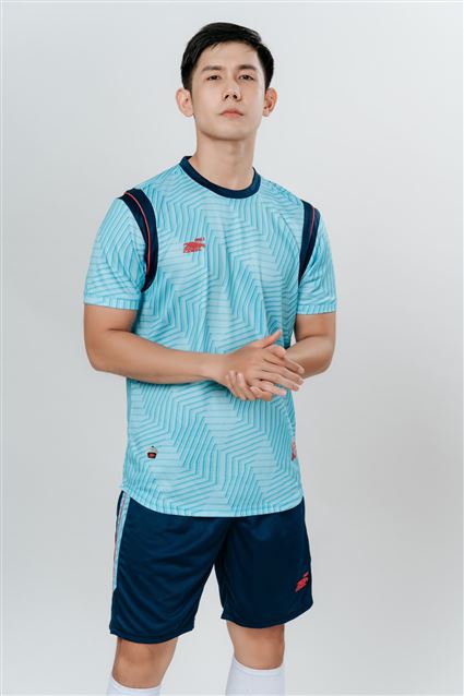 Áo Không Logo Riki Vortex Thiên Thanh